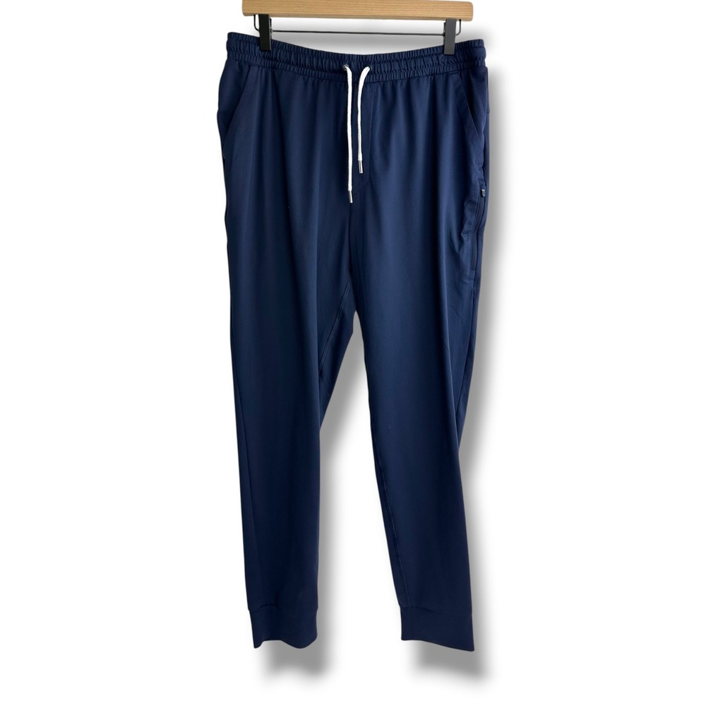 All in Motion Mens Soft Stretch Joggers Navy Blue Regular Fit Medium NEW‎